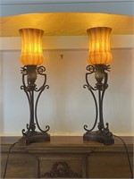 Tall Decorative Iron Lamps 29" Tall