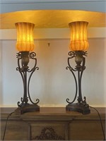 Tall Decorative Metal Lamps 29" Tall