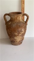 Old Two Handle Pottery Jug 14"