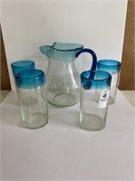 Pitcher With 4 Tall Home Essential Glasses
