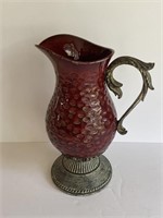 Large Metal Base & Handle 15" Pitcher