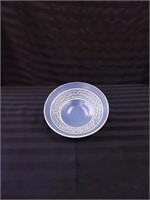 BLUE GLAZED BOWL WITH TEXTURED INTERIOR CREATED