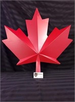 LARGE STEEL MAPLE LEAF CREATED BY DON SPENCE