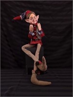 LARGE POSABLE ELF FOR ON YOUR SHELF
