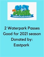 2 WATERPARK PASSES TO EAST PARK LONDON GOOD