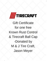 GIFT CERTIFICATE FOR 1 FREE KROWN RUST CONTROL