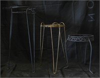 (3) METAL PLANT STANDS