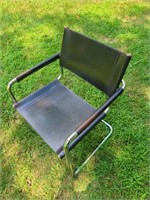 Single Stendig 70's Chrome & Leather Side Chair