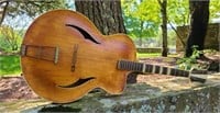 Antique Folk Art / German ?  Acoustic Guitar