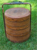 Large Antique Chinese Wedding Basket