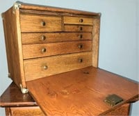 Antique Machinist's Wooden Tool Box
