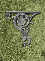 BLACK CAST IRON LIGHT BRACKET