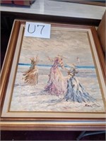 Ladies on the beach painting