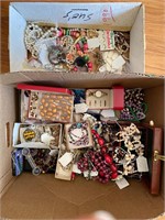 Large lot of costume jewelry& trinkets