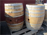 (2) Wine Barrels