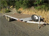 Tandem Axle Flatbed Trailer w/Dovetail & Ramps