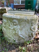 Cherub concrete planter