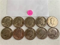 (10) 1978D Eisenhower Dollars