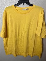 Vintage Yellow Blank Shirt 90s