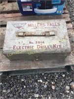 MILLERS FALLS ELEC DRILL KIT IN BOX #3914. WORKS