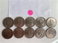 (10) 1976 Eisenhower Dollars