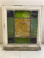 Antique stained glass window