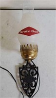 Vintage grainbelt beer wall light