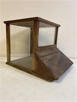 Antique Store Display Case  - glass in sides,
