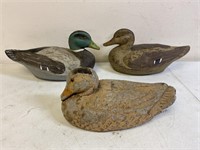 Vintage paper Mache duck decoys