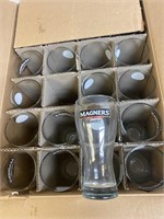 24 Magner’s Irish cider glasses