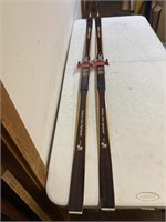 Norwegian hickory skis