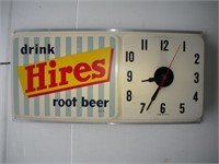 Hires Root beer Lighted Clock