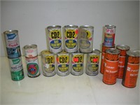 Vintage Metal Automotive Products Advertising Cans