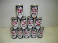 Vintage Metal STP Oil Treatment Advertising Cans