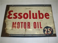 2 Sided Essolube Metal Sign  14x10 Inches