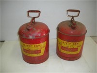 2 Gasoline Safety Cans - 5 Gallon