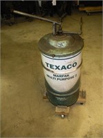 16 gal. Texaco Grease Drum w/Pump