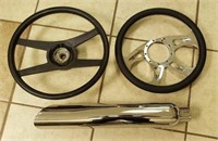 Lot w/ 14" & 14 1/2" Steering Wheels and 2 1/4"