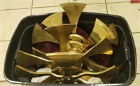 Tote of 4 21" Gold Spinner Rims