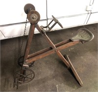 Antique Luther Bros Pedal Powered Grinder