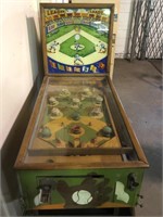 Antique 1930’s Baseball Pinball Arcade Game. By