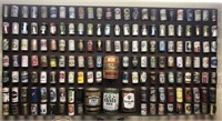 4ftx8ft Pegboard Filled w/ Vintage Beer Cans.
