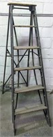 Antique Wooden Ladder, 66 1/2"