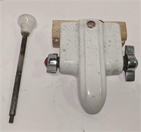 Antique Porcelain Tub Faucet, 6 1/2" x 6 1/2 x 2
