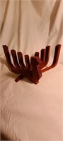 Menorah Wooden Dove and Chanukah Candles