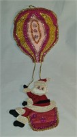 Santa in Hot Air Balloon Ornament