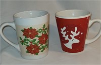 2 - Christmas Coffee Mugs