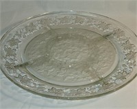 Glass Divided Relish Serving Tray 12.5"