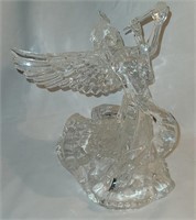 Acrylic Trumpeting Angel Tree Topper 9"