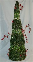 Jeweled Christmas Tree with berries 18"